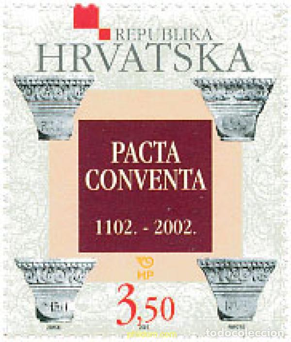 Briefmarken: 114800 MNH CROACIA 2002 900 ANIVERSARIO DEL PACTA CONVENTA