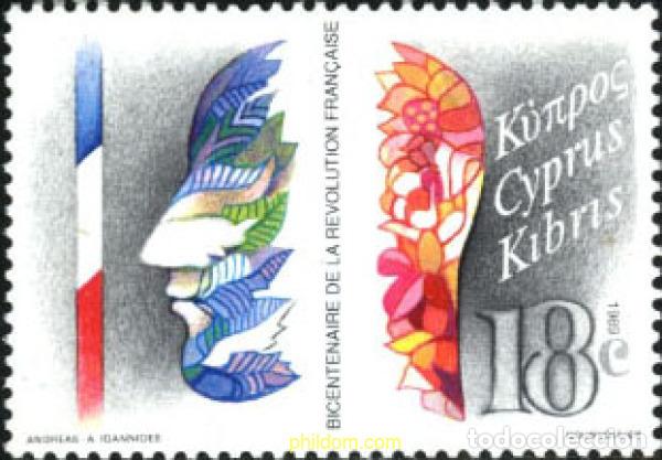 Briefmarken: 114830 MNH CHIPRE 1989 BICENTENARIO DE LA REVOLUCION FRANCESA