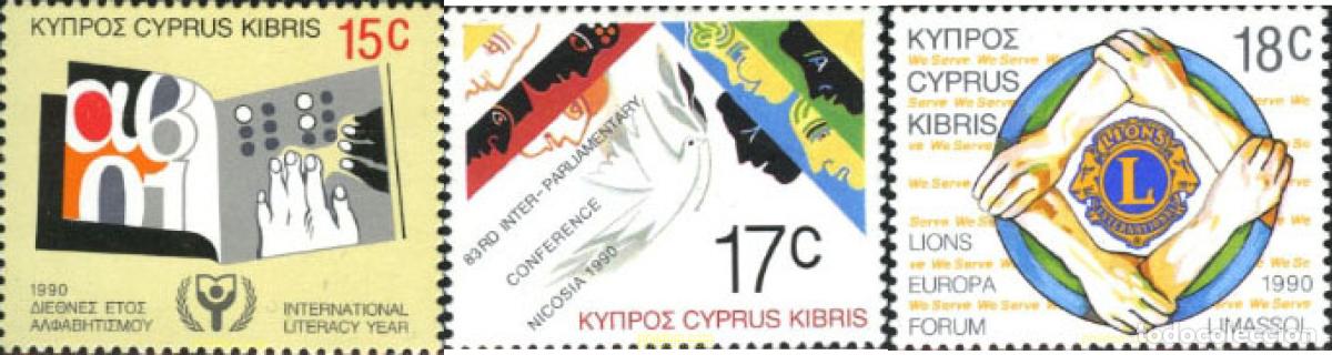 Briefmarken: 114856 MNH CHIPRE 1990 ANIVERSARIOS Y ACONTECIMIENTOS