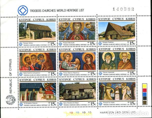 Briefmarken: 164399 MNH CHIPRE 1987 IGLESIAS E ICONOS