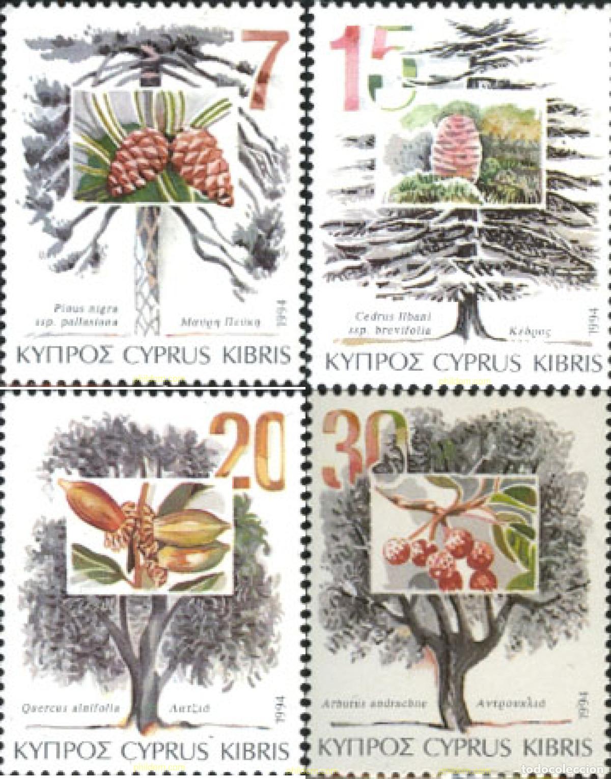Sellos: 114930 MNH CHIPRE 1994 FLORA DE CHIPRE