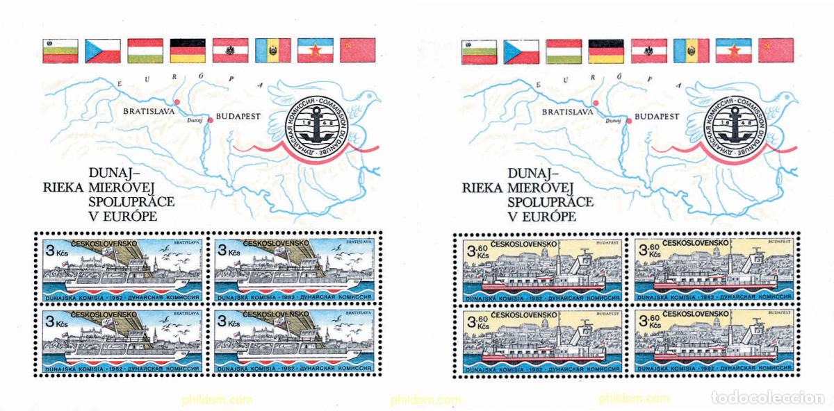 Selos: 115211 MNH CHECOSLOVAQUIA 1982 COMISION EUROPEA DEL DANUBIO