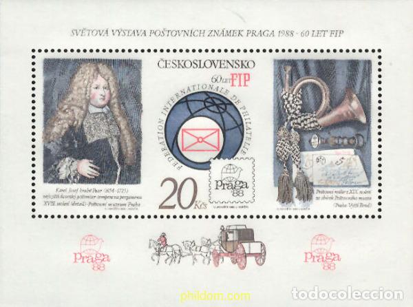 Selos: 115237 MNH CHECOSLOVAQUIA 1986 PRAGA 88. EXPOSICION FILATELICA INTERNACIONAL