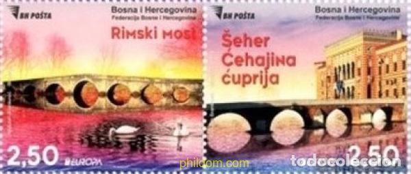 Stamps: 791409 MNH BOSNIA-HERZEGOVINA 2018 EUROPA CEPT 2018 - PUENTES