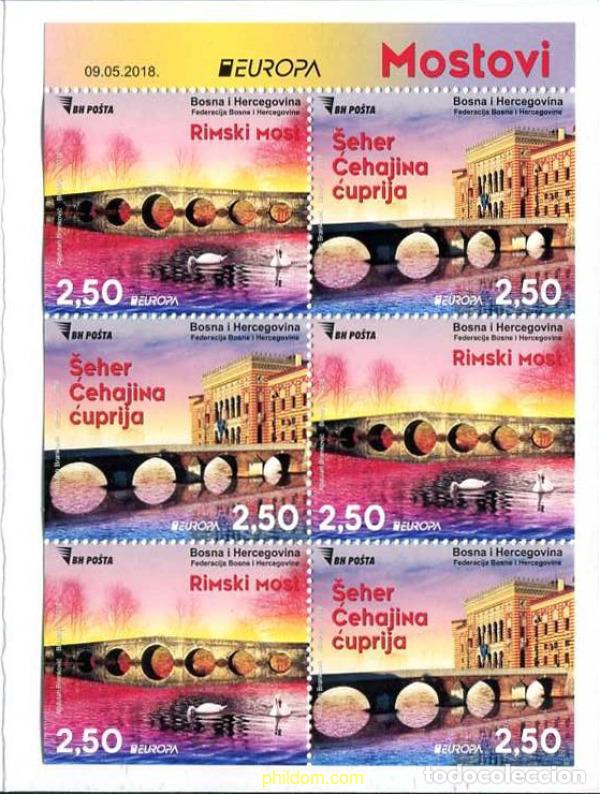 Stamps: 791410 MNH BOSNIA-HERZEGOVINA 2018 EUROPA CEPT 2018 - PUENTES