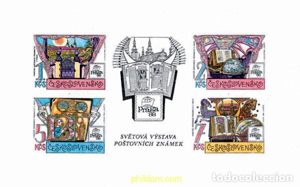 Sellos: 116026 MNH CHECOSLOVAQUIA 1988 PRAGA 88. EXPOSICION FILATELICA INTERNACIONAL