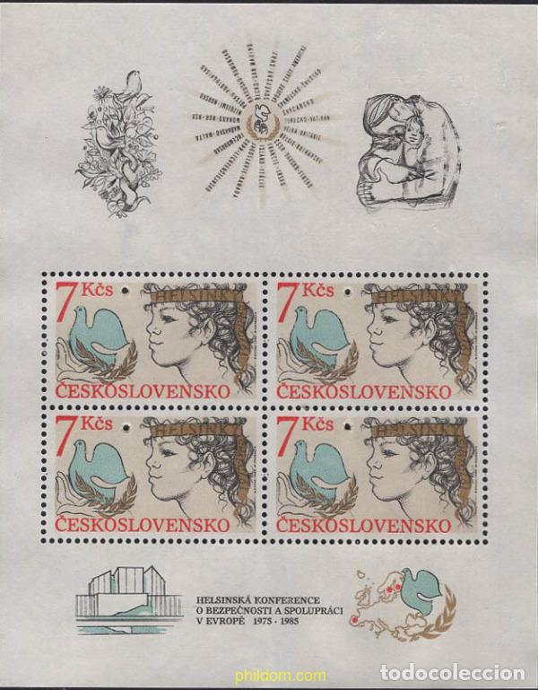 Sellos: 638543 MNH CHECOSLOVAQUIA 1985 10 ANIVERSARIO DE LA CONFERENCIA SOBRE LA SEGURIDAD Y COOPERACION EN
