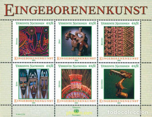Sellos: 116689 MNH NACIONES UNIDAS. Viena 2003 ARTE INDIGENA