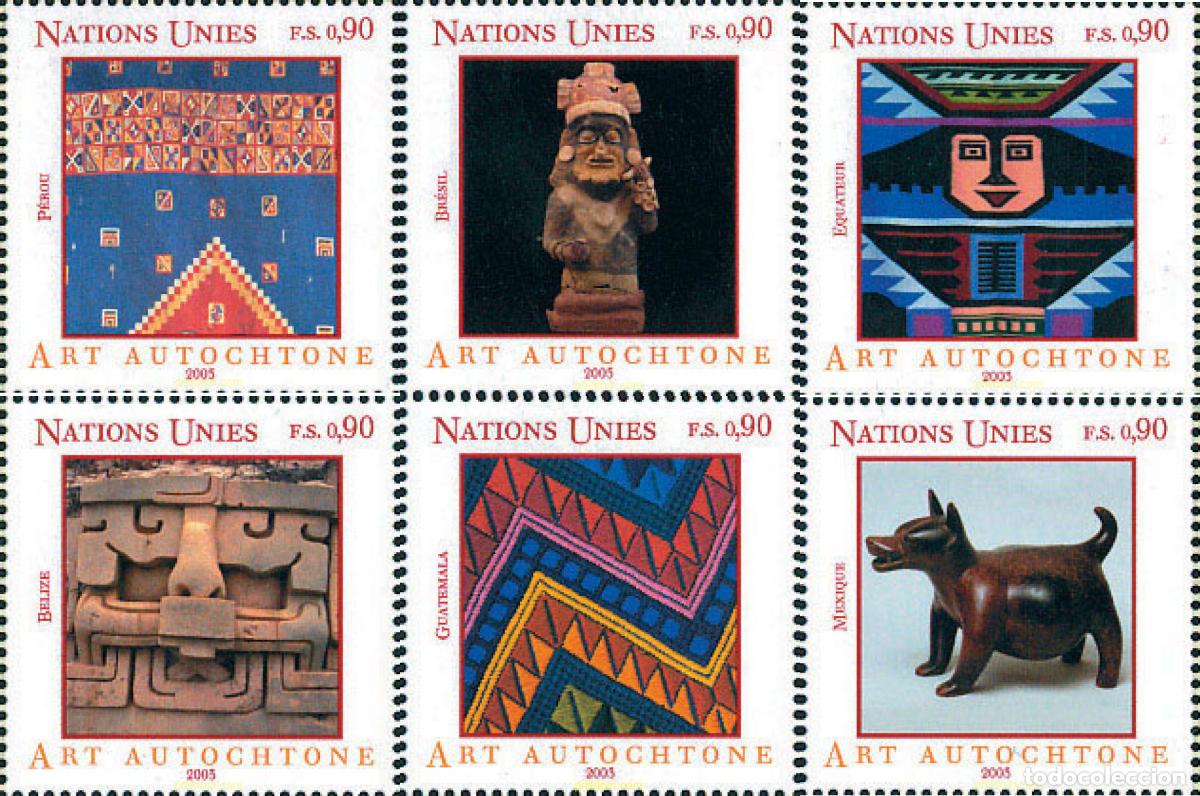 Sellos: 116687 MNH NACIONES UNIDAS. Ginebra 2003 ARTE INDIGENA