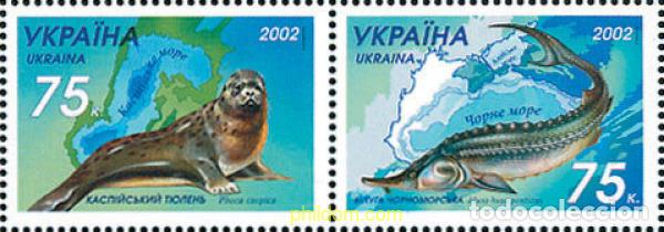 Sellos: 116706 MNH UCRANIA 2002 FAUNA MARINA