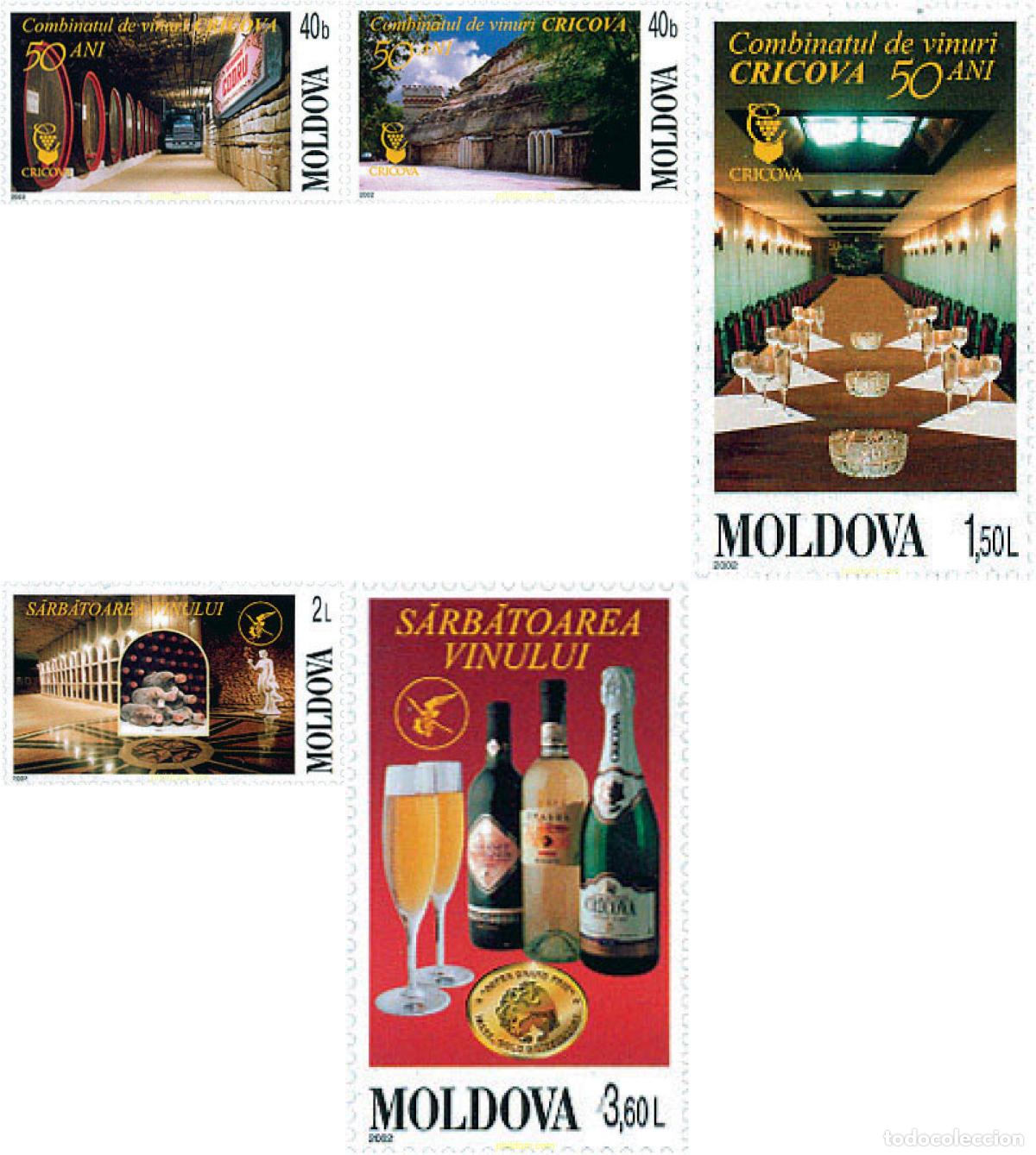 Selos: 117160 MNH MOLDAVIA 2002 50 ANIVERSARIO DE LA FIESTA DEL VINO EN CRICOVA