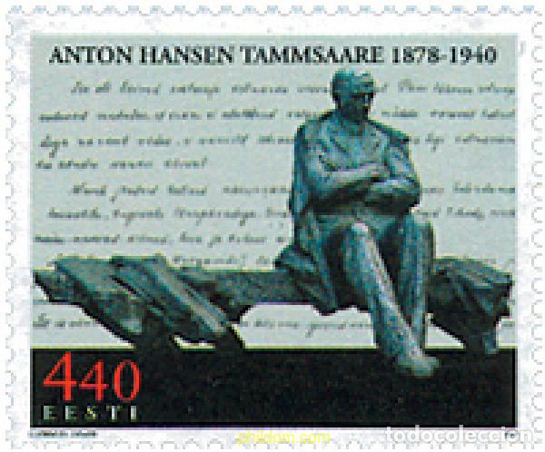 Sellos: 118007 MNH ESTONIA 2003 125 ANIVERSARIO DEL NACIMIENTO DE ANTON HANSEN TAMMSAARE