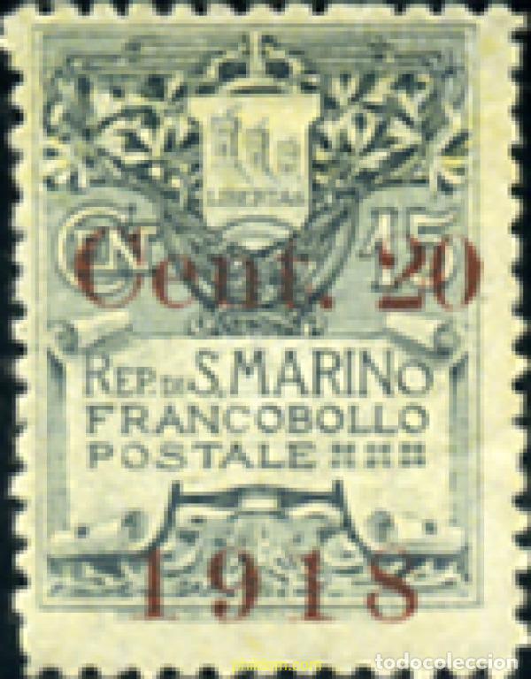 Sellos: 118333 MNH SAN MARINO 1918 ESCUDOS