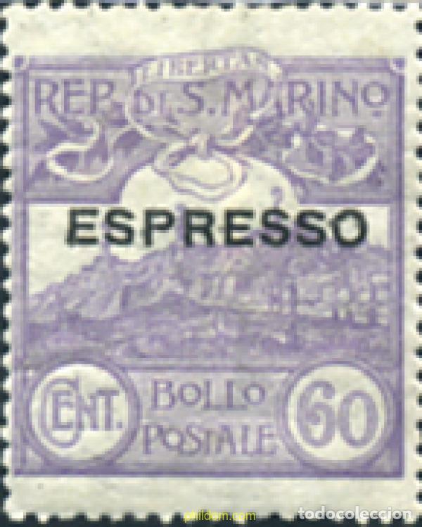 Sellos: 360052 HINGED SAN MARINO 1923 MONTE TITANO