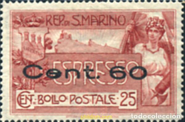 Sellos: 360008 HINGED SAN MARINO 1923 PRO CRUZ ROJA ITALIANA