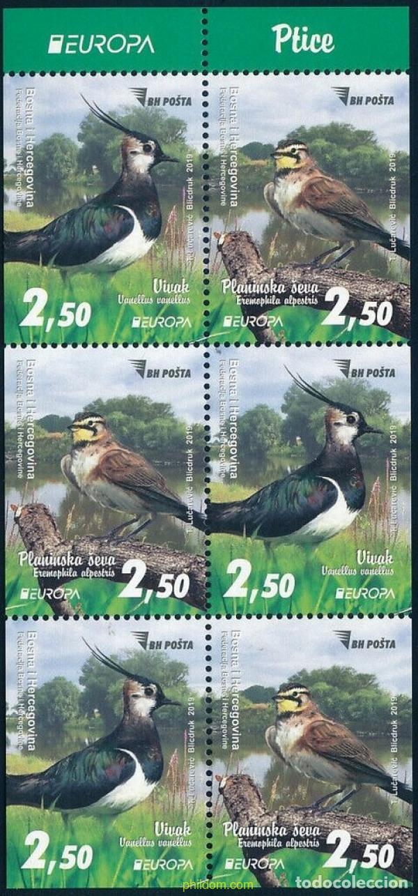 Francobolli: 791419 MNH BOSNIA-HERZEGOVINA 2019 EUROPA CEPT 2019 - NATIONAL BIRD