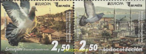 Sellos: 634621 MNH BOSNIA-HERZEGOVINA 2020 EUROPA CEPT 2020 - ANTIGUAS RUTAS POSTALES