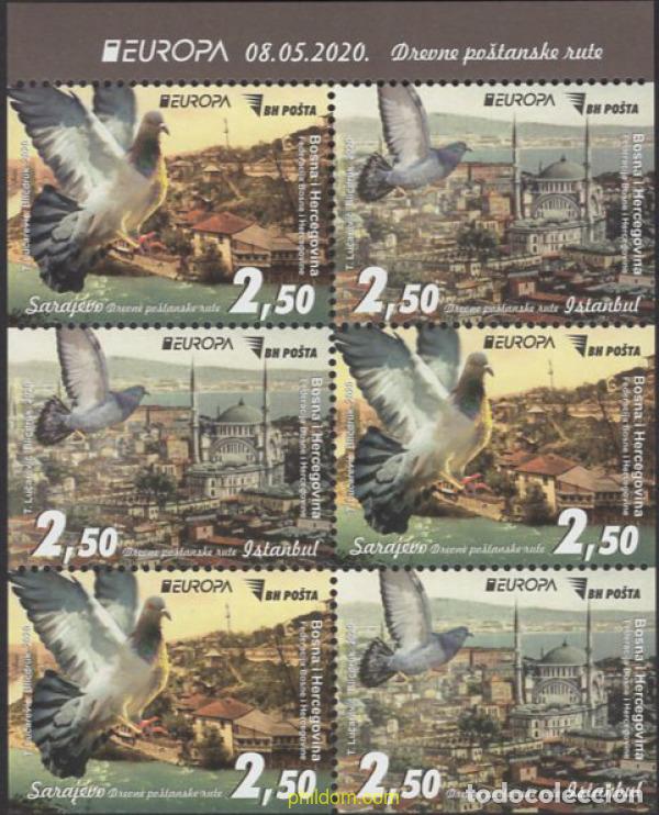 Sellos: 791420 MNH BOSNIA-HERZEGOVINA 2020 EUROPA CEPT 2020 - ANTIGUAS RUTAS POSTALES