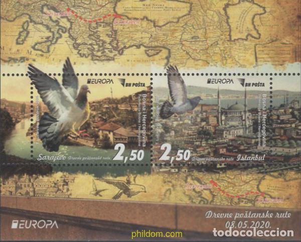 Sellos: 634618 MNH BOSNIA-HERZEGOVINA 2020 EUROPA CEPT 2020 - ANTIGUAS RUTAS POSTALES