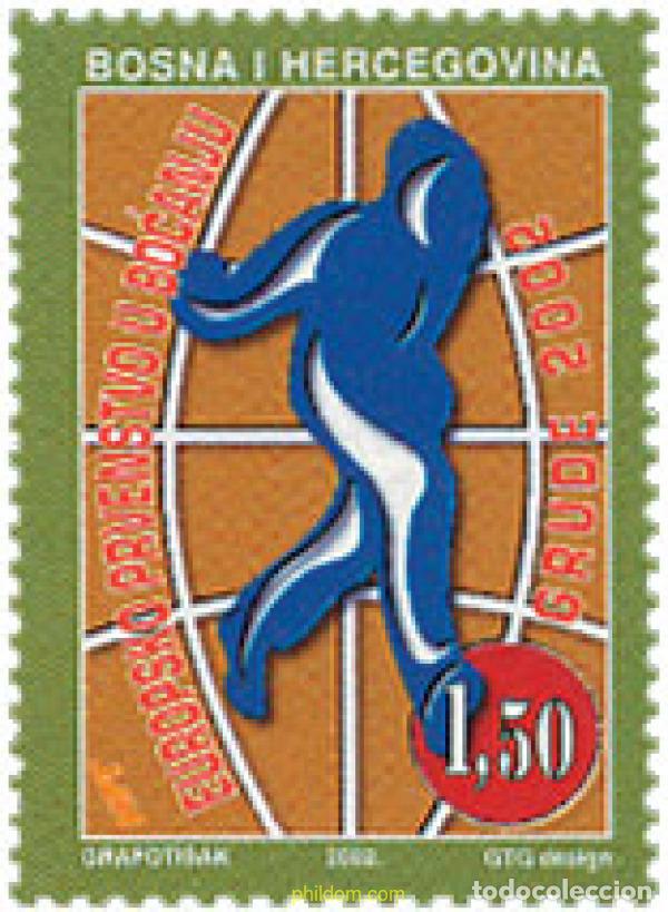 Sellos: 121349 MNH BOSNIA-HERZEGOVINA. Adm Croata 2002 CAMPEONATO EUROPEO DE BOLOS