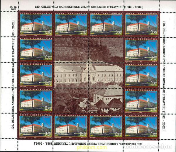 Timbres: 121363 MNH BOSNIA-HERZEGOVINA. Adm Croata 2002 120 ANIVERSARIO DEL COLEGIO DE TRAVNIK
