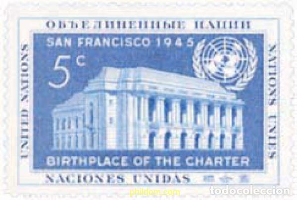 Selos: 122010 MNH NACIONES UNIDAS. Nueva York 1952 DIA DE LAS NACIONES UNIDAS