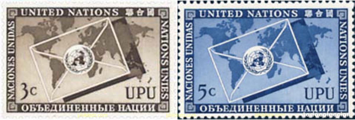 Selos: 277637 MNH NACIONES UNIDAS. Nueva York 1953 UNION POSTAL UNIVERSAL