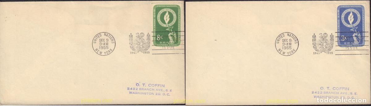 Sellos: 439094 MNH NACIONES UNIDAS. Nueva York 1955 DIA DE LOS DERECHOS HUMANOS