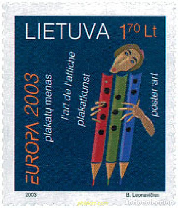 Selos: 122542 MNH LITUANIA 2003 EUROPA CEPT. ARTE DEL CARTEL