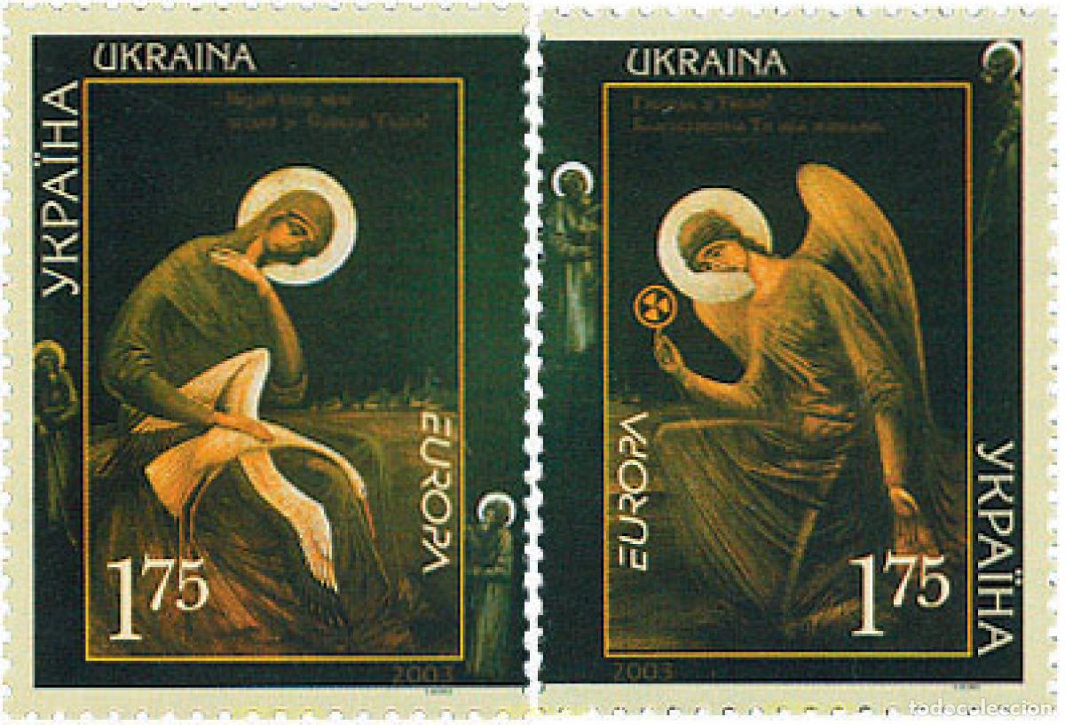Sellos: 122870 MNH UCRANIA 2003 EUROPA CEPT. ARTE DEL CARTEL