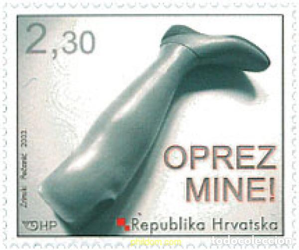 Briefmarken: 123314 MNH CROACIA 2003 PRECAUCION MINAS!
