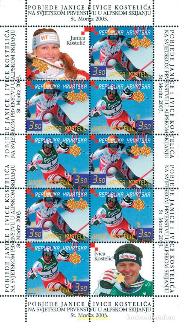 Sellos: 123320 MNH CROACIA 2003 GANADORES CROATAS DE MEDALLAS DE ORO