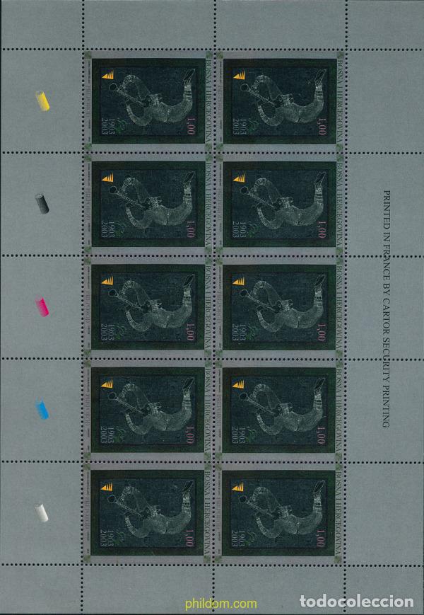 Timbres: 123505 MNH BOSNIA-HERZEGOVINA 2003 CENTENARIO DE LA PREPOROD (ASOCIACION CULTURAL BOSNIA)
