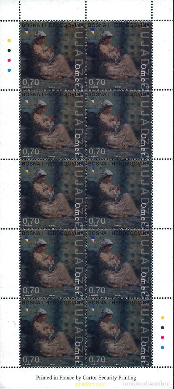 Timbres: 123513 MNH BOSNIA-HERZEGOVINA 2003 CENTENARIO DEL NACIMIENTO DE OMER MUJADZIC