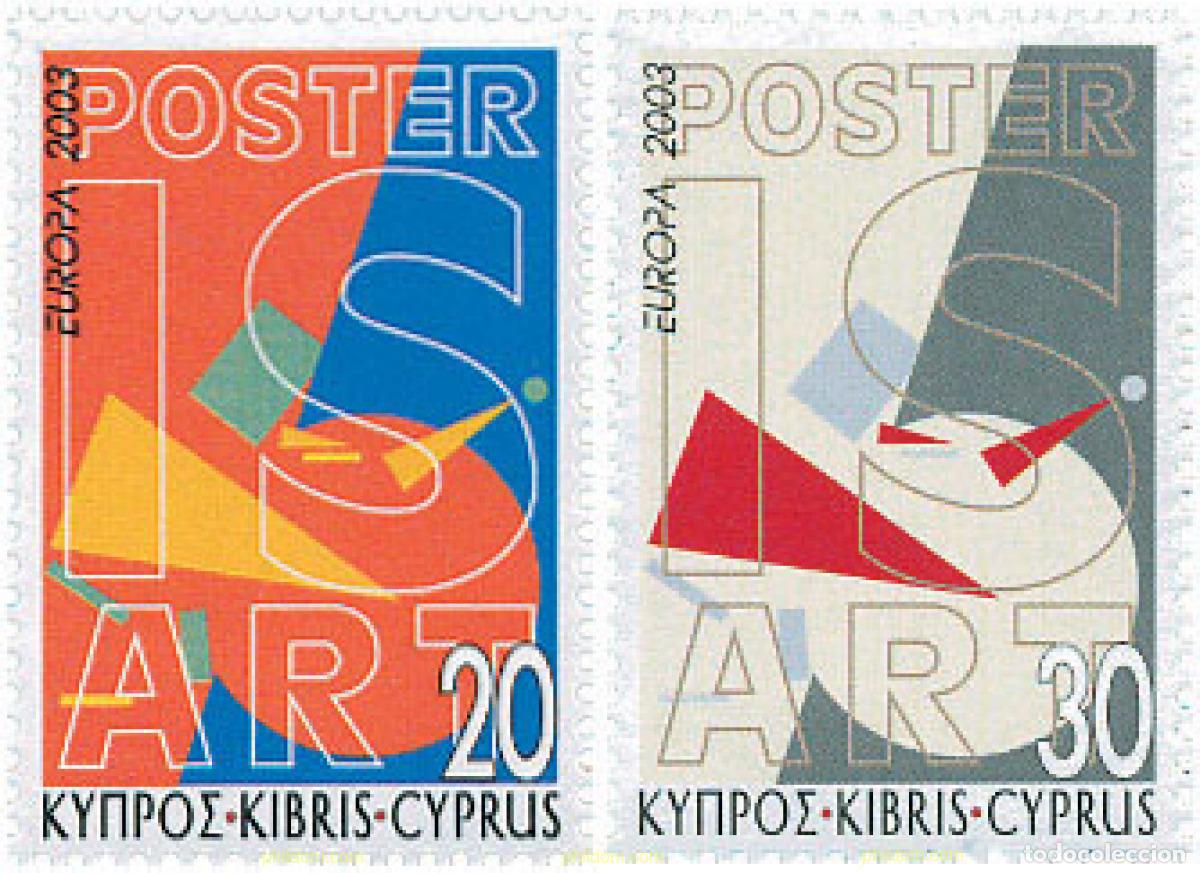 Sellos: 123519 MNH CHIPRE 2003 EUROPA CEPT. ARTE DEL CARTEL