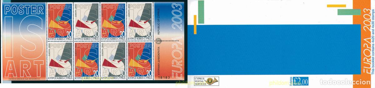 Sellos: 123524 MNH CHIPRE 2003 EUROPA CEPT. ARTE DEL CARTEL