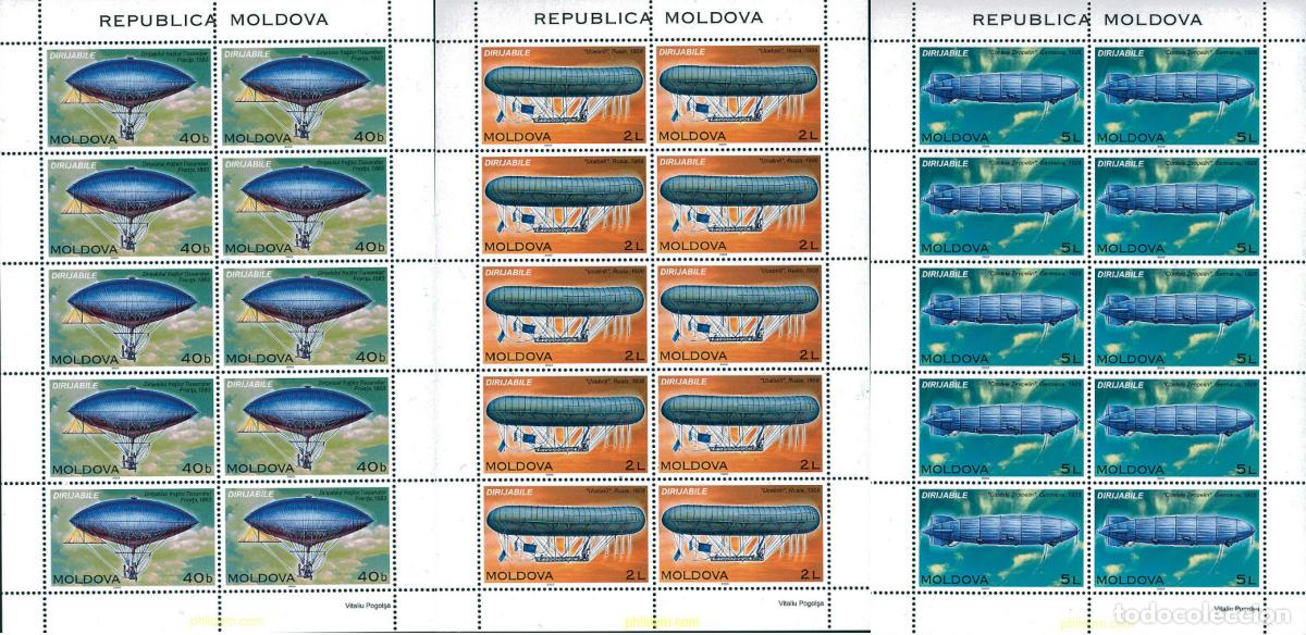 Sellos: 123571 MNH MOLDAVIA 2003 DIRIGIBLES