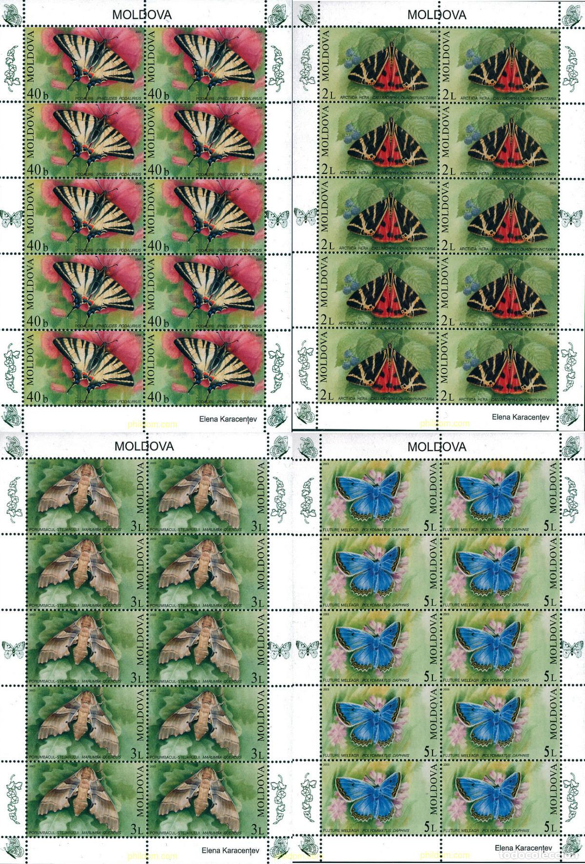 Sellos: 123573 MNH MOLDAVIA 2003 MARIPOSAS
