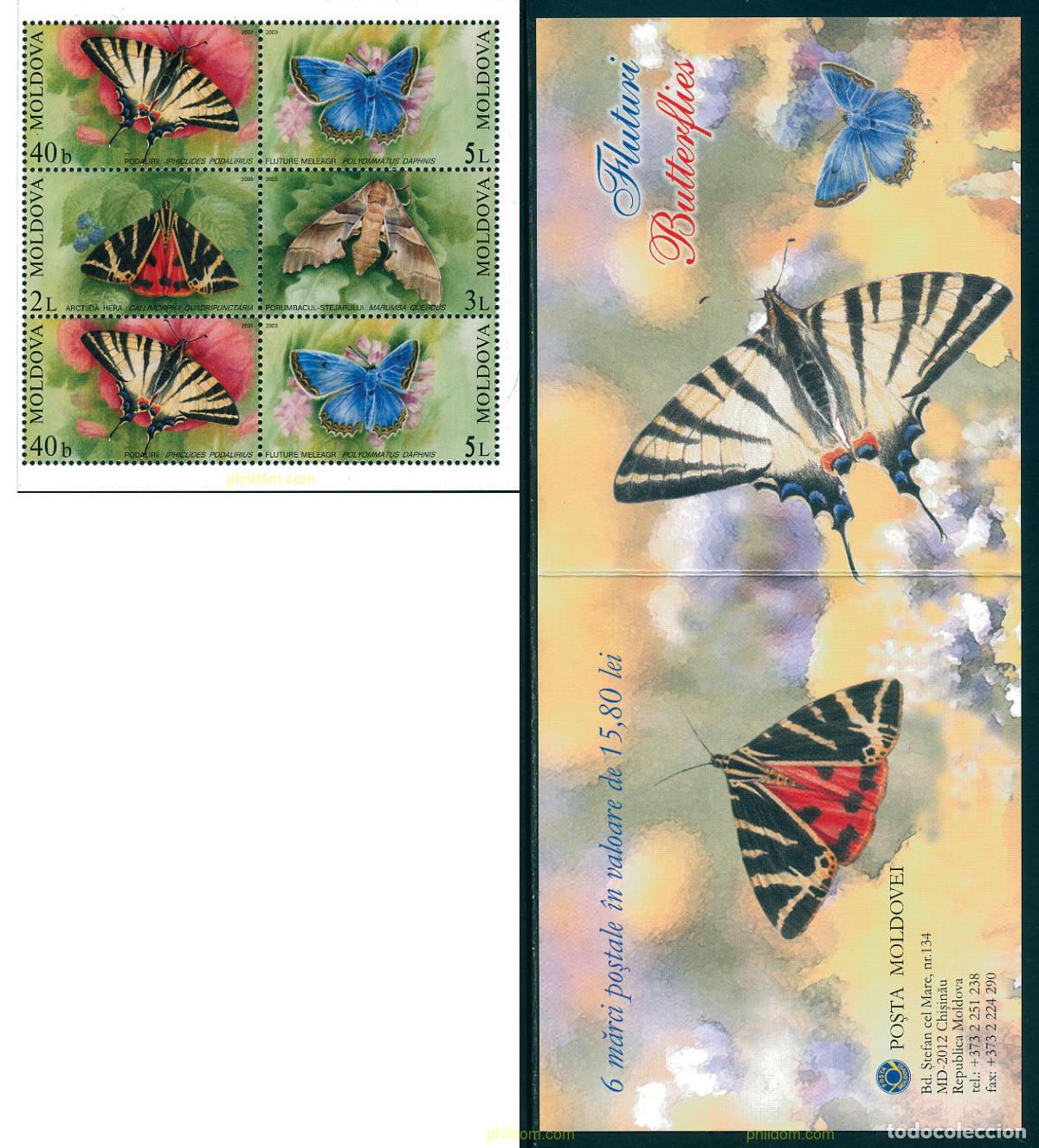 Sellos: 127693 MNH MOLDAVIA 2003 MARIPOSAS