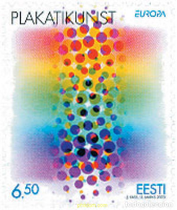 Sellos: 124904 MNH ESTONIA 2003 EUROPA CEPT. ARTE DEL CARTEL