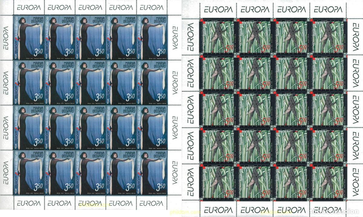 Sellos: 124862 MNH CROACIA 2003 EUROPA CEPT. ARTE DEL CARTEL