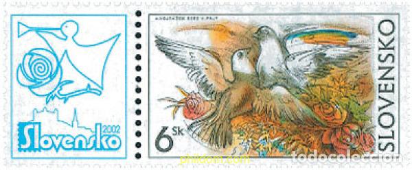 Sellos: 124870 MNH ESLOVAQUIA 2002 SELLOS CON MENSAJE