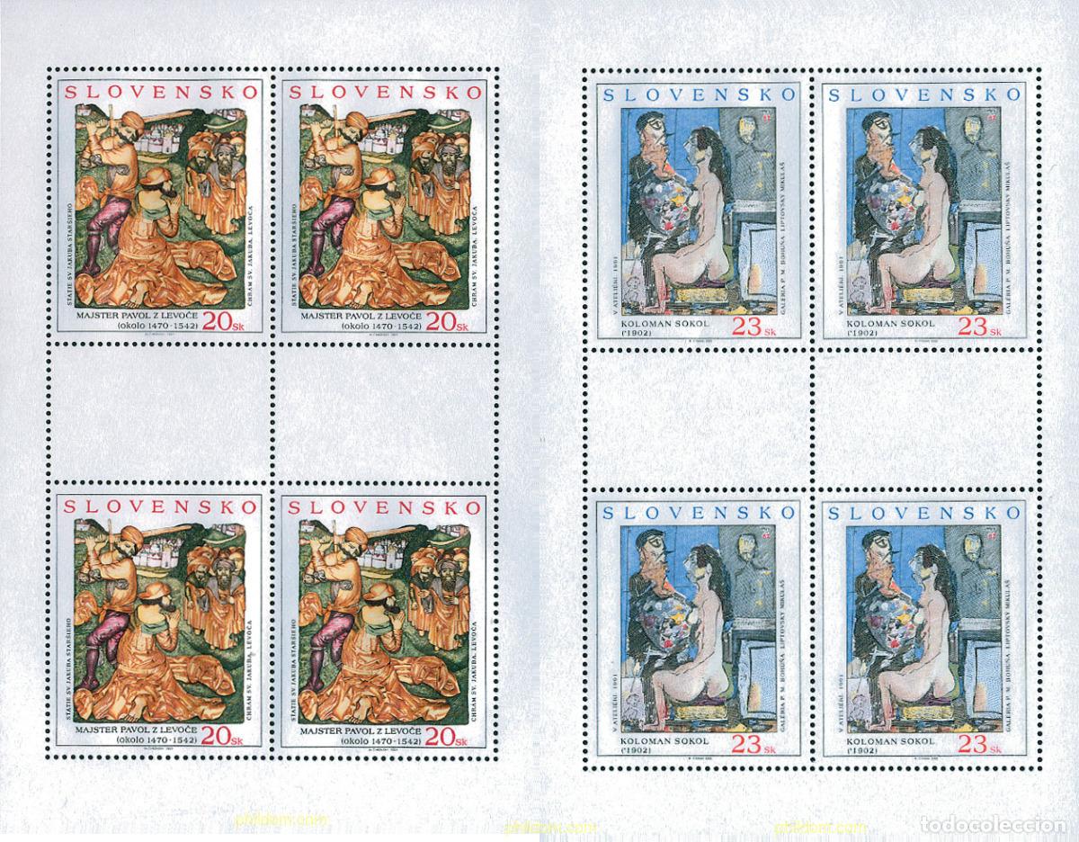 Sellos: 124893 MNH ESLOVAQUIA 2002 PINTURAS