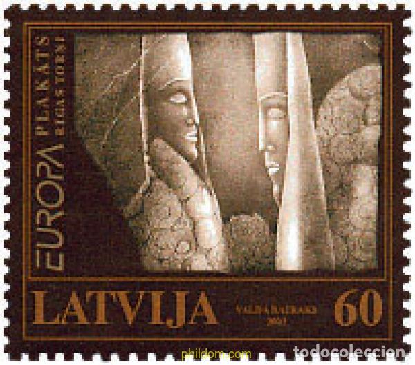 Sellos: 124961 MNH LETONIA 2003 EUROPA CEPT. ARTE DEL CARTEL