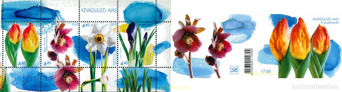 Sellos: 125908 MNH ESTONIA 2003 FLORES