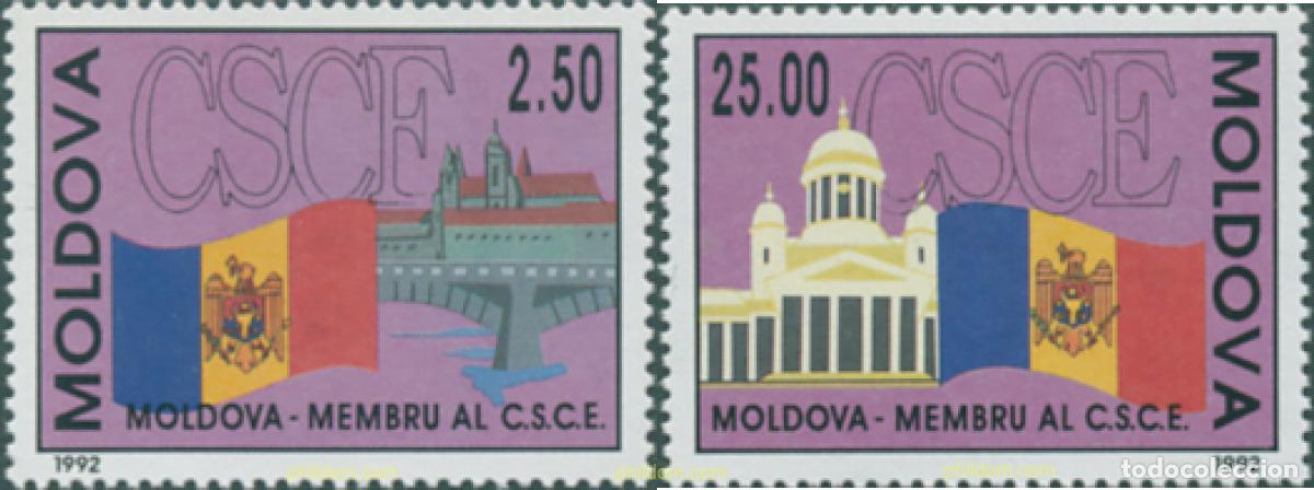 Sellos: 172023 MNH MOLDAVIA 1992 ADMISION DE MOLDAVIA A LA C.S.C.E