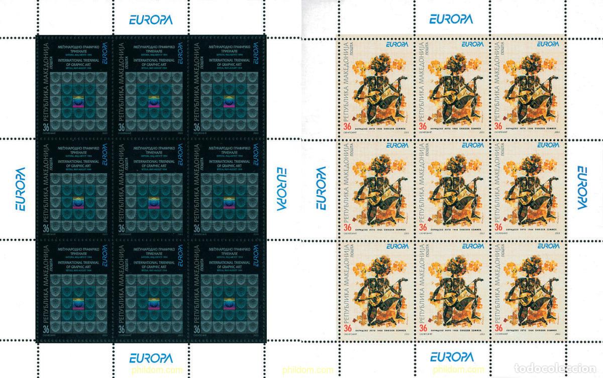 Briefmarken: 126512 MNH MACEDONIA 2003 EUROPA CEPT. ARTE DEL CARTEL