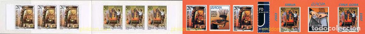 Sellos: 127775 MNH SERBIA Y MONTENEGRO 2003 EUROPA CEPT. ARTE DEL CARTEL