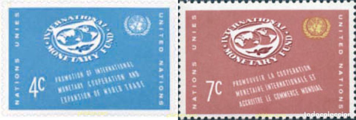 Sellos: 126678 MNH NACIONES UNIDAS. Nueva York 1961 FONDO MONETARIO INTERNACIONAL