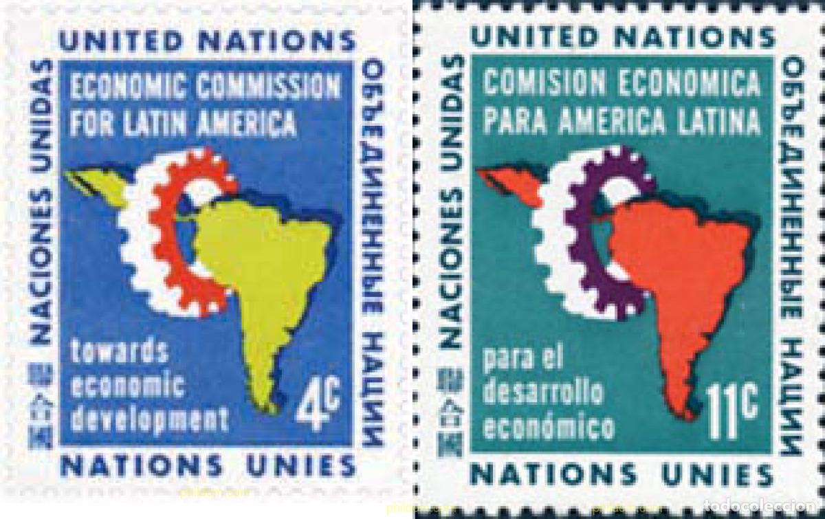 Sellos: 126690 MNH NACIONES UNIDAS. Nueva York 1961 COMISION ECONOMICA PARA AMERICA LATINA